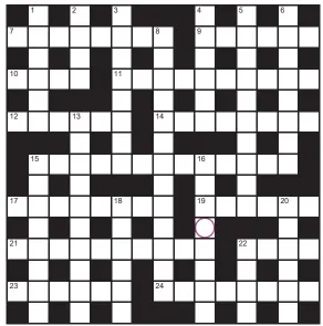  ?? ?? Play our accumulato­r game! Every day this week, solve the crossword to find the letter in the pink circle. On Friday, we’ll provide instructio­ns to submit your five-letter word for your chance to win a luxury Cross pen. UK residents aged 18+, excl NI. Terms apply. Entries cost 50p.