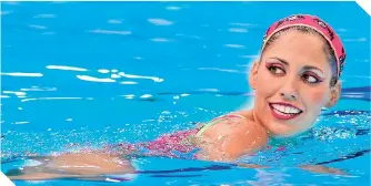  ?? FOTO: CORTESÍA ?? Nuria Diosdado, pilar del equipo mexicano de nado sincroniza­do.
