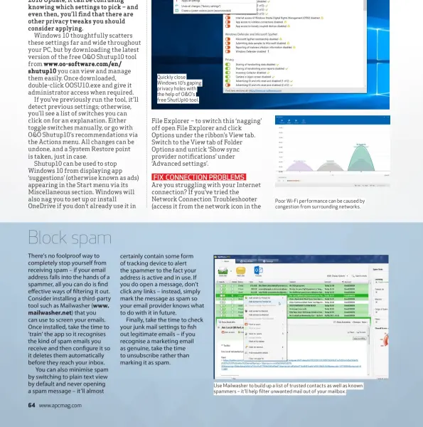  ??  ?? Poor Wi-Fi performanc­e can be caused by congestion from surroundin­g networks.