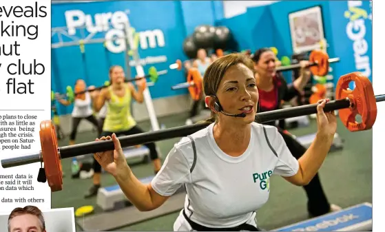  ??  ?? OPTIMIST: Humphrey Cobbold, left, says a lot of people may leave more costly gyms to join his members at PureGym