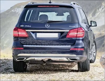  ??  ?? BE AFRAID: Land Cruiser be afraid, very afraid. This new Merc GLS will do Cape to Cairo without breaking a sweat. And nor will its passengers. Just beware the space saver spare.