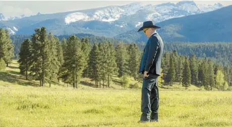  ?? PARAMOUNT NETWORK ?? Kevin Costner stars as Montana rancher John Dutton in Taylor Sheridan’s drama “Yellowston­e,” which recently kicked off its fifth season.