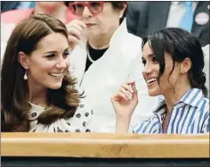  ??  ?? Catalina de Cambridge y Meghan de Sussex