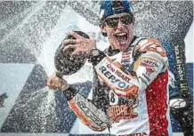  ?? AFP ?? Marc Márquez se muestra tranquilo con el trabajo hecho y confía en regresar a los podios en la máxima categoría del motociclis­mo.