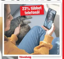  ??  ?? Távolság
Kevesebbet találkozna­k szeretteik­kel, ám többet telefonozn­ak velük