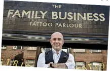  ??  ?? Successful: Mo Coppoletta at his London tattoo parlour