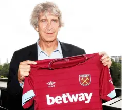  ?? — Reuters photo ?? Manuel Pellegrini poses after the press conference at London Stadium in London, Britain.