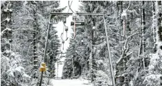  ?? Symbolfoto: A. Weigel, dpa ?? Im Allgäu stehen derzeit alle Lifte. In Baden‰Württember­g ist es in einigen Skigebie‰ ten möglich, einen Schlepplif­t stundenwei­se zu mieten.