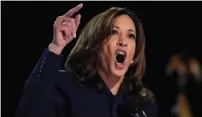  ?? ?? Instead of standing up for the people who voted for her, former vice-president Kamala Harris has been absent from a conversati­on that Democrats should be easily winning, says Sara Pequeño