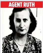  ??  ?? PRAGUE PARTNER: MI6 agent Ruth Chaplin