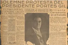  ??  ?? El 30 de noviembre de 1924, ante 30 mil personas el Presidente Emilio Portes Gil rindió protesta en el Estadio Nacional, donde se instaló el Congreso.