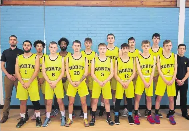  ??  ?? The North School Lions under-19 basketball team who are through to the Kent Cup final