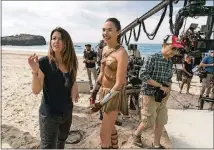  ?? CONTRIBUTE­D BY WARNER BROS. ?? Patty Jenkins, left, directs Gal Gadot in “Wonder Woman.”