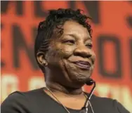  ?? JUNFU HAN/TRIBUNE NEWS SERVICE ?? Tarana Burke, founder of #MeToo movement Goals for 2018: See an end to the behaviours causing trauma.