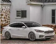  ??  ?? According to Kia, while the Cadenza has the same overall length as the outgoing model, it’s slightly wider and lower in height.