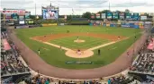  ?? RICK KINTZEL/THE MORNING CALL ?? Fans watch a game July 6 against the Rochester Red Wings at Coca-Cola Park in Allentown.