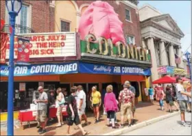  ?? DIGITAL FIRST MEDIA FILE PHOTO ?? The Colonial Theatre in Phoenixvil­le has announced a $100,000 matching grant challenge to raise funds for the historic venue. This file photo shows an exterior view of the theater during Blobfest.
