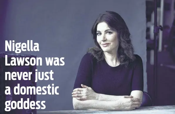  ?? James Richard Geer / New York Times ?? The British author and television star Nigella Lawson just marked the 20th anniversar­y of her breakout cookbook “How To Eat.”