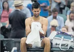  ?? FOTO: A. JIMÉNEZ ?? Djokovic, en Wimbledon El serbio no compite desde el mes de julio