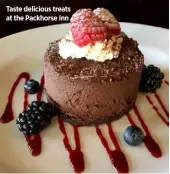  ??  ?? Taste delicious treats at the Packhorse Inn