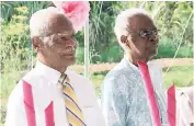  ??  ?? Dr Sylvia Barnes (right) with her husband and biggest supporter, Dr Clarence Barnes.