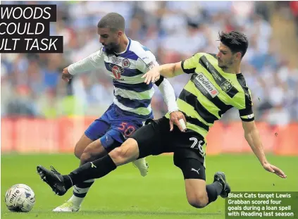  ??  ?? Black Cats target Lewis Grabban scored four goals during a loan spell with Reading last season