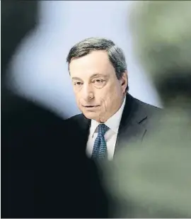  ?? MARTIN LEISSL / BLOOMBERG ?? Mario Draghi, president del BCE