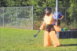 ??  ?? Junior goalie Katie Willett will be a returning starter and anchor of the defense for the Lackey field hockey team in 2016.