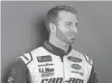  ??  ?? Matt DiBenedett­o finished second in Saturday night’s race at Bristol Motor Speedway.