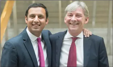  ??  ?? Anas Sarwar, left and Richard Leonard, are in the final days of campaignin­g to be Scottish Labour leader