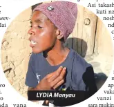  ??  ?? LYDIA Manyau