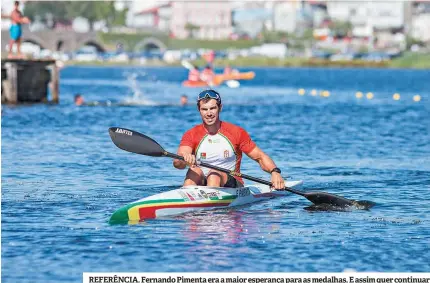  ??  ?? REFERÊNCIA. Fernando Pimenta era a maior esperança para as medalhas. E assim quer continuar