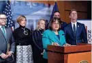  ?? J. SCOTT APPLEWHITE/AP ?? Rep. Annie Kuster, D-N.H., chair of the New Democrat Coalition, said the group has been in communicat­ion with “colleagues on both sides of the aisle” about its immigratio­n and border framework.