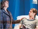  ??  ?? Powerful: From left, Nathan Lane, Nathan Stewart-Jarrett, Susan Brown and Andrew Garfield in Angels In America