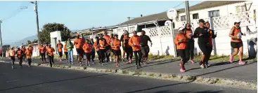  ?? Picture: Courtney Africa/ANA ?? PRACTICE: The RCS Gugulethu Reconcilli­ation Race will be held on Saturday. Members of the RCS Gugulethu Athletics Club ran the route on Sunday morning.