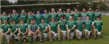  ??  ?? The Donard-the Glen team who defeated Carnew Emets in the IFC semi-final.