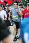  ??  ?? Justin Trudeau runs in the 5K event.