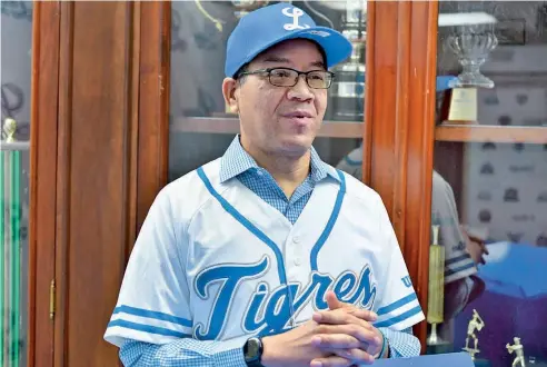  ?? F.E. ?? Carlos José Lugo está consciente de las cuatro campañas sin ganar que tiene Licey. “Es un reto para todos”, señaló.