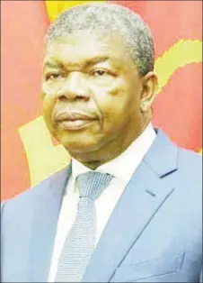  ?? ?? Angola’s President Joao Laurenco