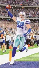  ?? LM OTERO/ASSOCIATED PRESS FILE ?? Tight end Jason Witten, who played 17 years in the NFL, including 16 with the Dallas Cowboys, is retiring for the second time.