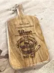  ?? Submitted photo ?? ■ The winner of the 2023 Souper Soup Sunday will be awarded this one-of-a-kind cutting board. The award was created in the National Park College Maker Space with the assistance of Michael Karr.