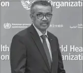  ??  ?? Kreu i OBSH, Tedros Adhanom Ghebreyesu­s