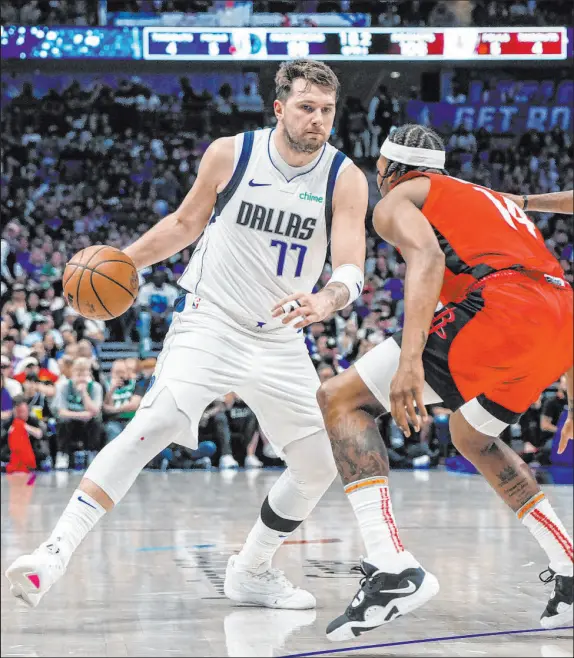  ?? Associated Press file ?? Mavericks guard Luka Doncic will easily win the NBA scoring title and make Dallas a tough out in the Western Conference playoffs.