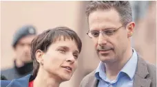  ?? FOTO: DPA ?? Raus aus der AfD: Frauke Petry, Ehemann Marcus Pretzell.