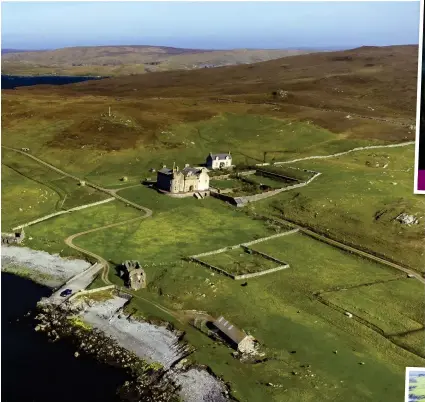  ?? ?? Remote access: Although totally secluded, the island is only ten minutes by boat from the Shetland mainland