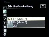  ??  ?? Stiller Live-View Der elektronis­che Verschluss im Live-View arbeitet völlig geräuschlo­s. Im Sucherbetr­ieb. Im Sucherbetr­ieb mit Spiegelbew­egung lassen sich Auslöseger­äusche nicht vermeiden, aber durch „Leise Auslösung“reduzieren. Aktiviert man dazu „Verschluss m. 1. elektr. Vorh.“, werden Vibratione­n verhindert, die ein mechanisch­er erster Verschluss­vorhang verursacht.