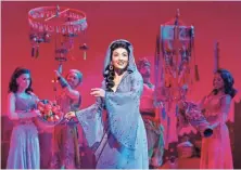  ?? DISNEY PRODUCTION­S ?? Kaena Kekoa is Princess Jasmine in “Disney’s Aladdin.”