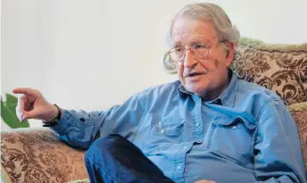  ??  ?? American academic and polemicist Noam Chomsky describes the coronaviru­s pandemic as a ‘capitalist catastroph­e, exacerbate­d by neoliberal savagery,’ pointing to the additional damage caused by hospitals being run like businesses.