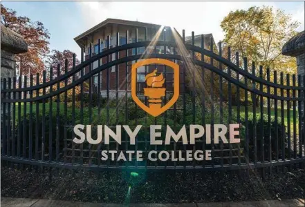  ?? PHOTO PROVIDED ?? SUNY Empire State, headquarte­red in Saratoga Springs, serves 16,000student­s through online and in-person instructio­n across New York state, the region and the world.