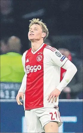  ?? FOTO: GETTY ?? Frenkie de Jong El prometedor centrocamp­ista del Ajax tiene 21 años